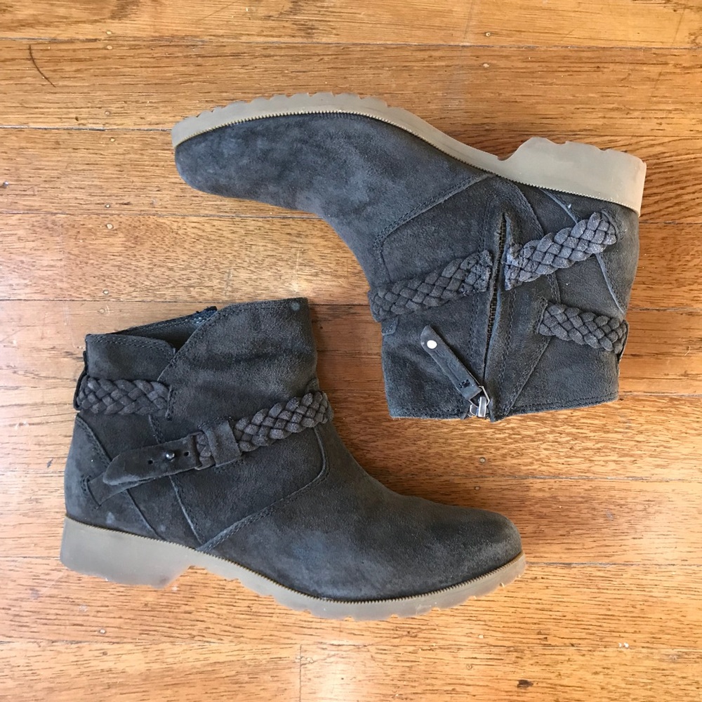 7.5 Teva De La Vina Suede Ankle Waterproof Boots